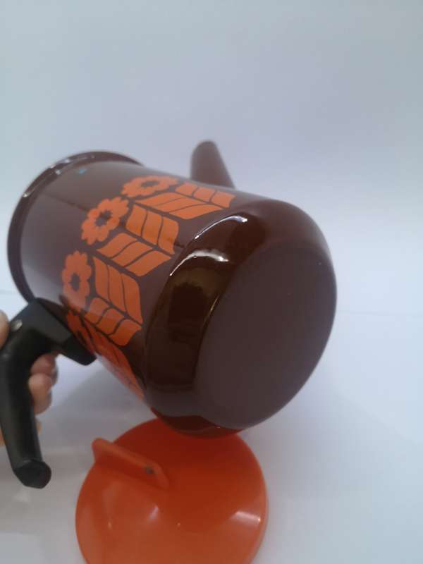 Retro enamel coffee pot