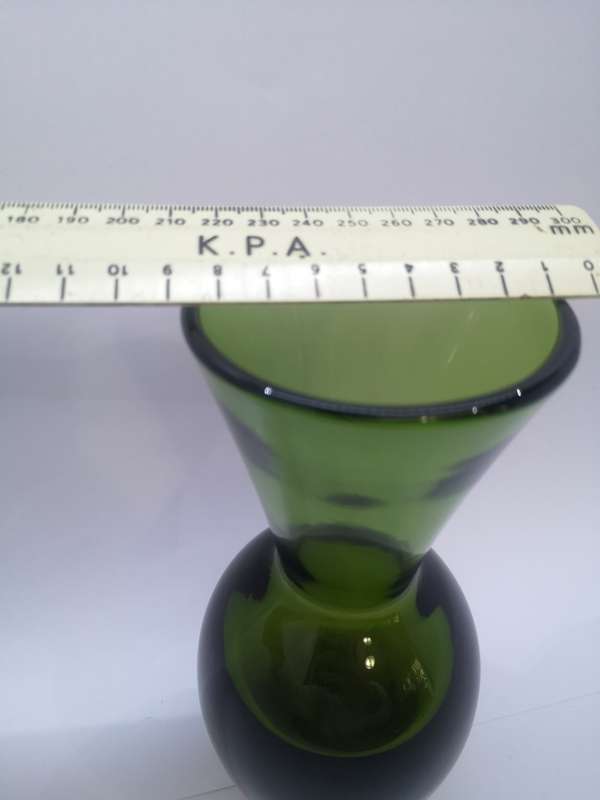 Heavy glass vase