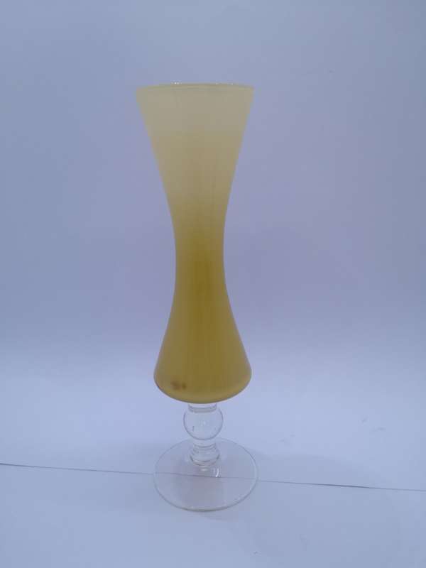 Colored glass vase