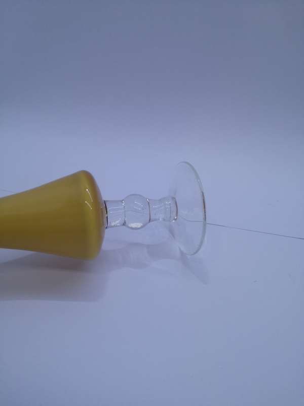 Colored glass vase