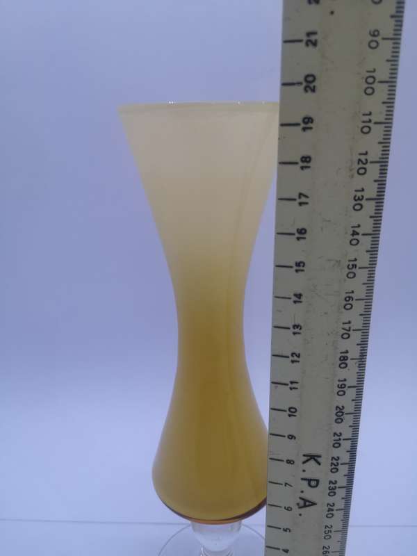 Colored glass vase