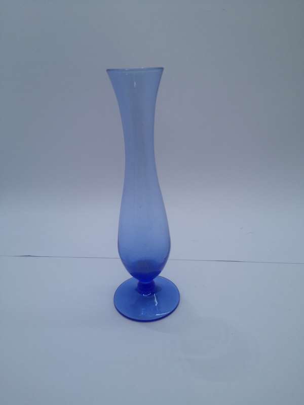 Colored glass vase