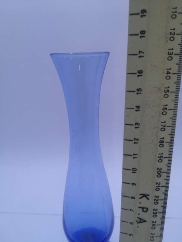 Colored glass vase