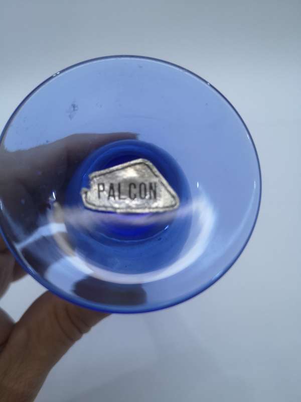 Colored glass vase