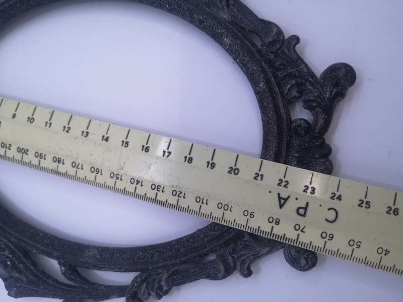 Brass frames painted black - no glass or backing