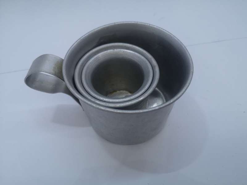 Aluminium measurement cups