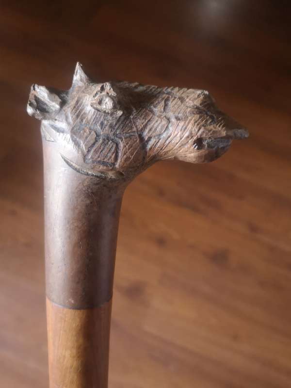 Wooden walking stick