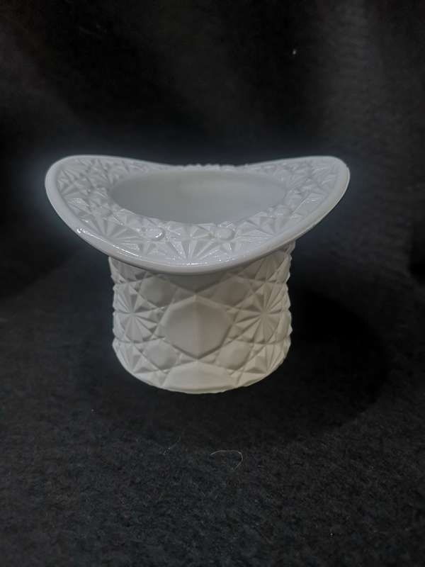Small Milk glass Top Hat vase