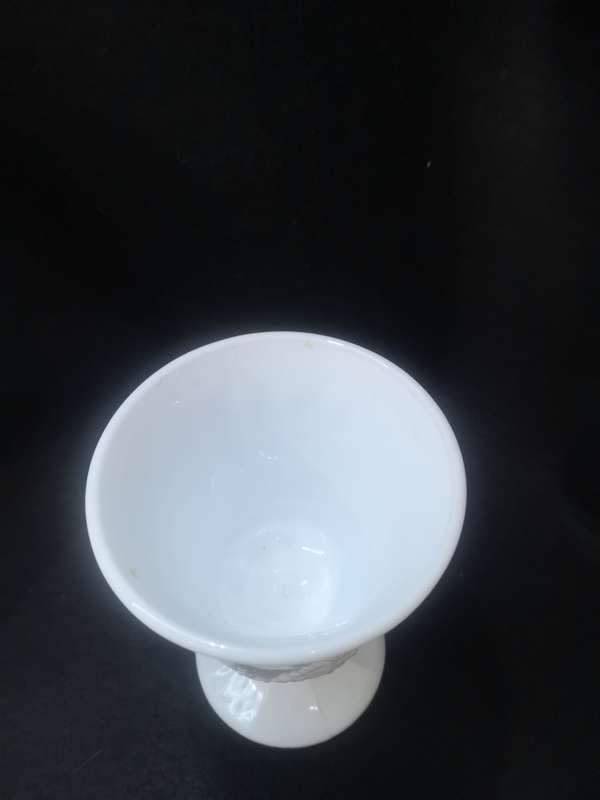 Milk glass goblet