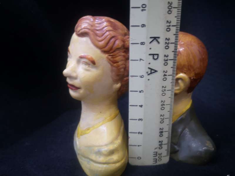 Chalk ware busts
