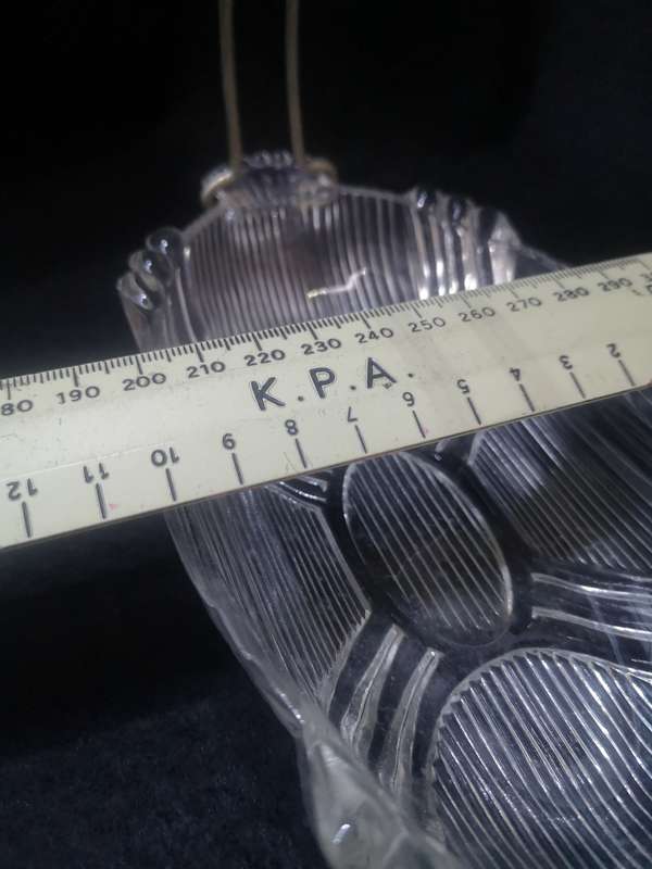 Beautiful glass bowl with carry handle