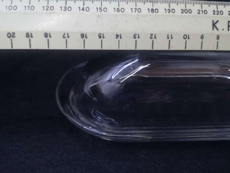 Glass butter dish