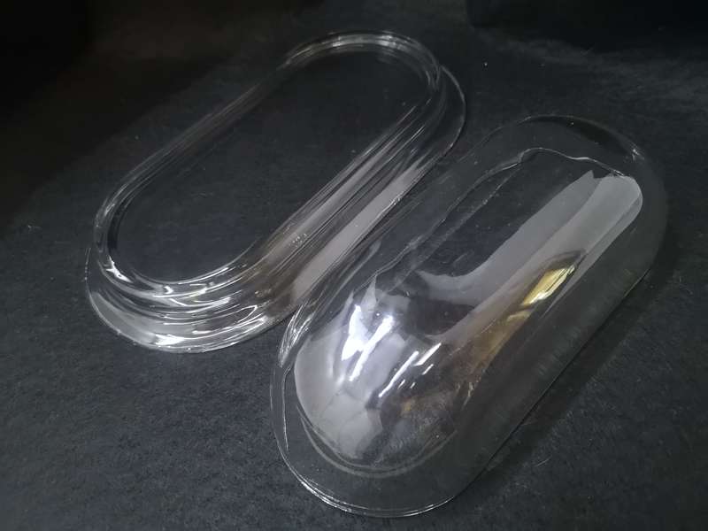 Glass butter dish