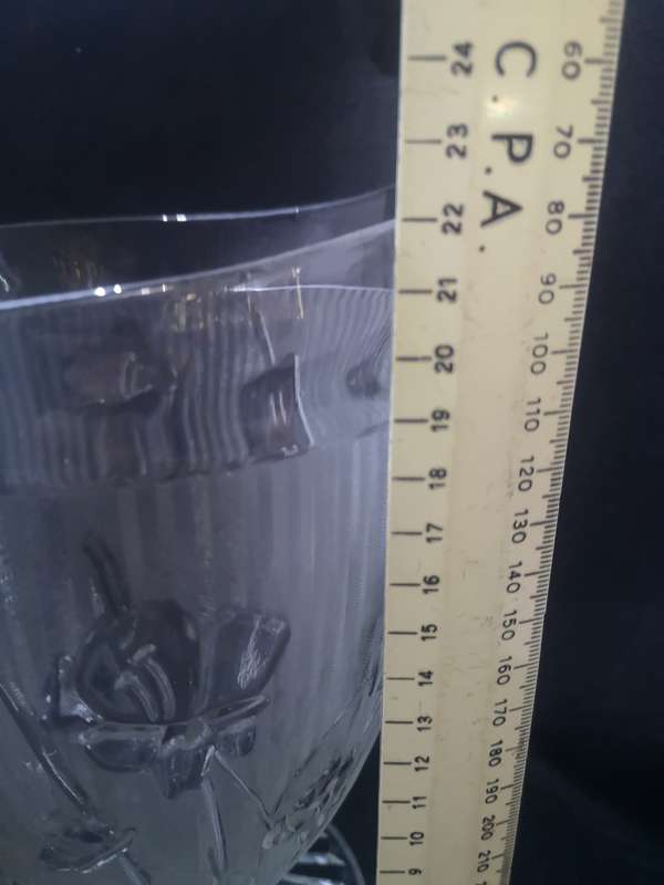 Glass jug - pressed glass - big