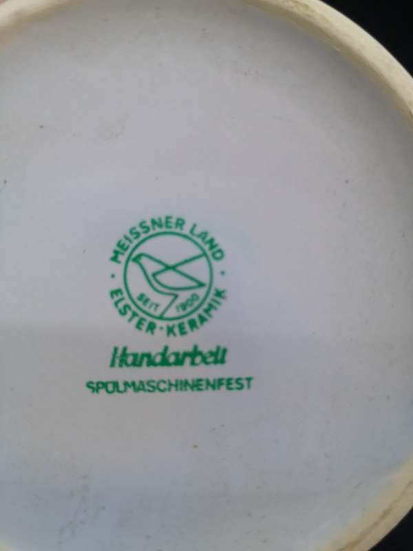 Vintage Elster Keramik mug Meissner Land