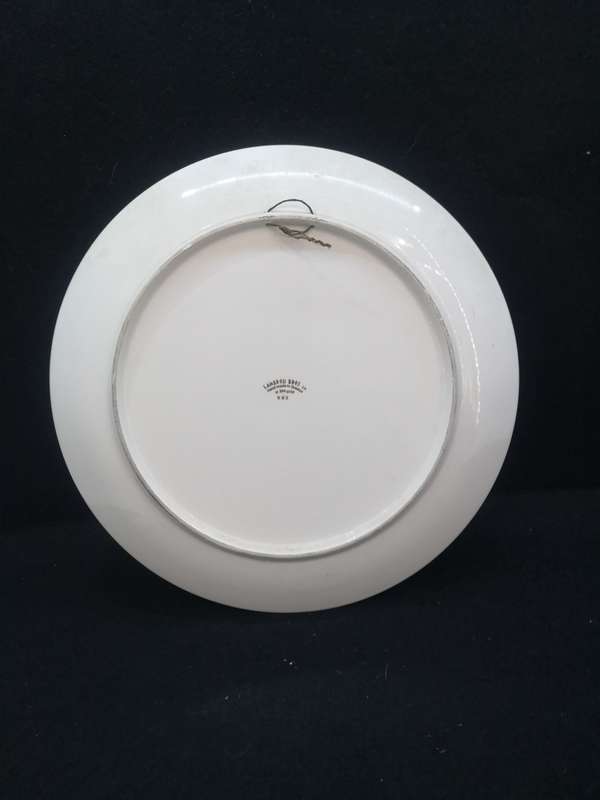 Big ceramic plate Lambrou Bros 683 24k gold