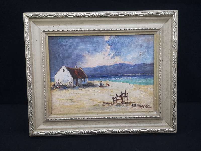 Sea scape - oil on board - Whittingham