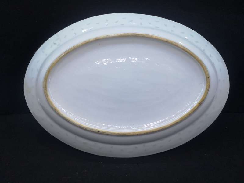 Large Chinese Dragon Rice seed platter