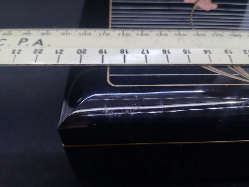 Japanese lacquered musical jewelry box