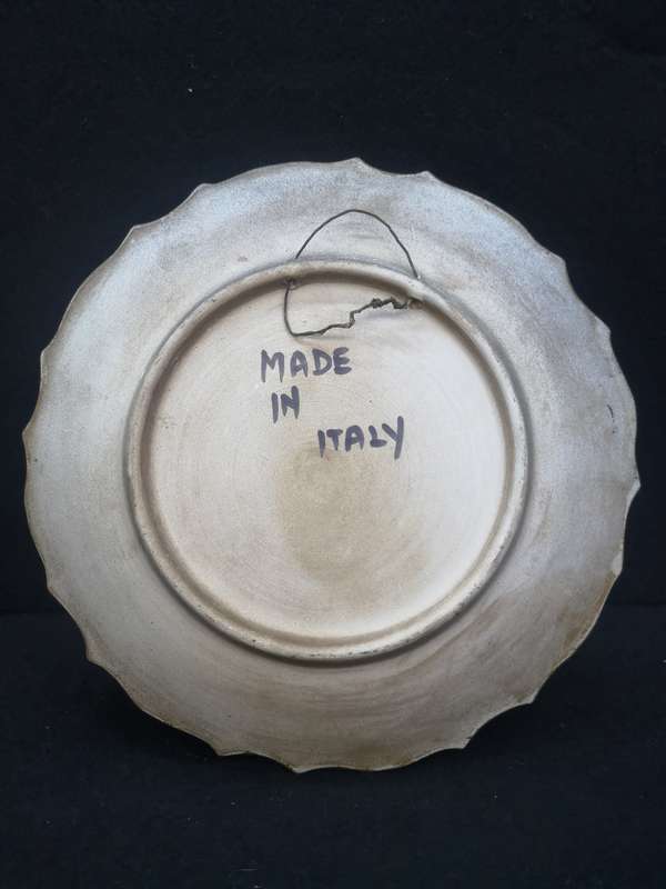 Old plate hand painted in Italy