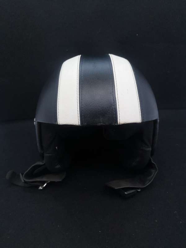 Vintage leather Harley-Davidson helmet - no visor