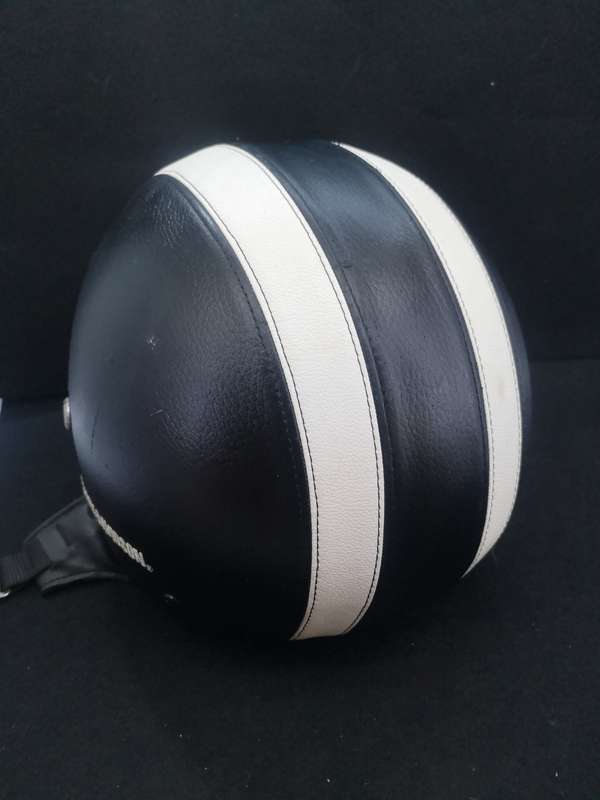 Vintage leather Harley-Davidson helmet - no visor