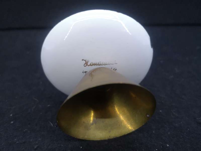 Vintage Arta Austria enamel on copper candle holder