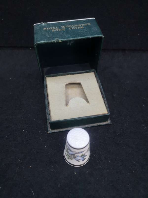 Royal Worcester bone china thimble