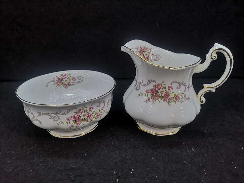 Paragon  Rose Bouquet milk jug and sugar bowl