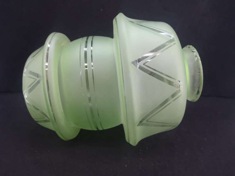 Huge green glass light cover