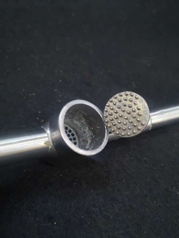 Stainless garlic press