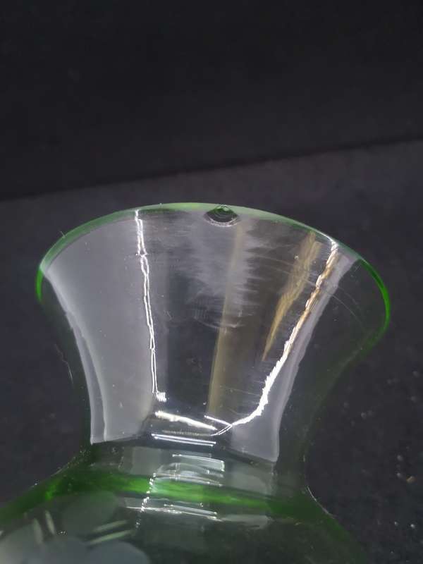 Vase - green glass