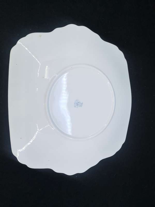 Stunning Vintage Foley floral cake plate