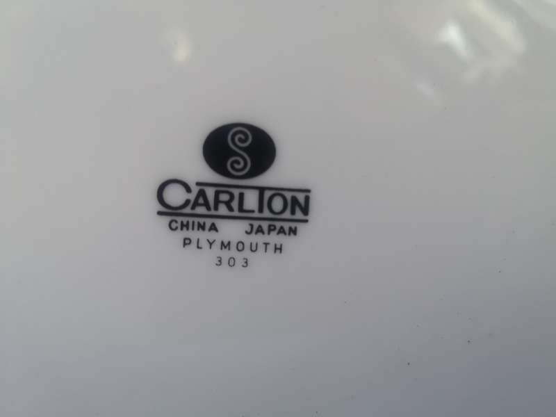 Oval platter Carton China Japan Plymouth