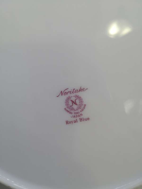 Noritake plate - Royal blue - Nippon Toki Kaisha Japan