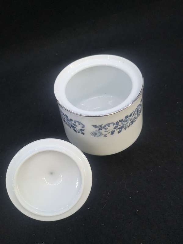 Noritake sugar pot - Royal blue - Nippon Toki Kaisha Japan