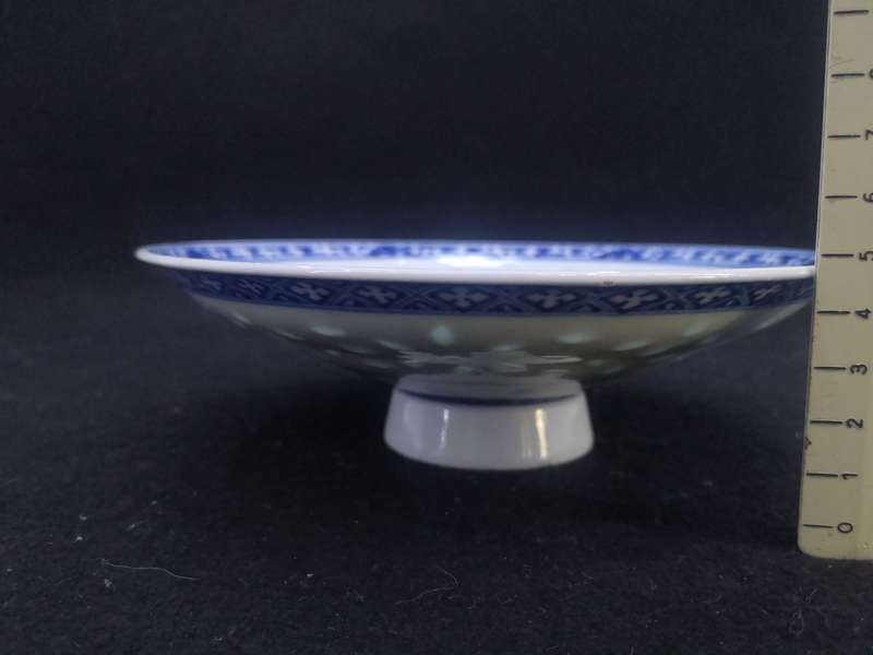 Blue Dragon Rice grain footed bowls