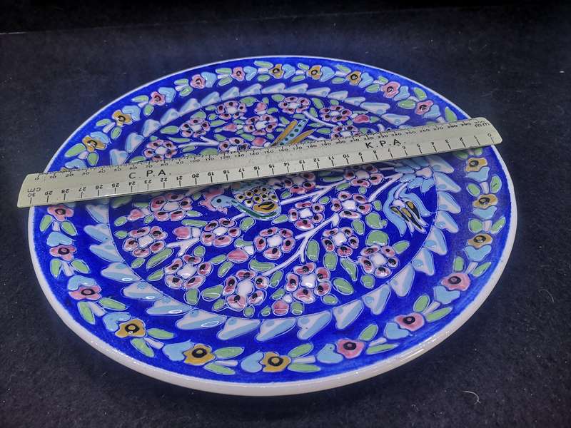 Huge old handmade Turkish plate