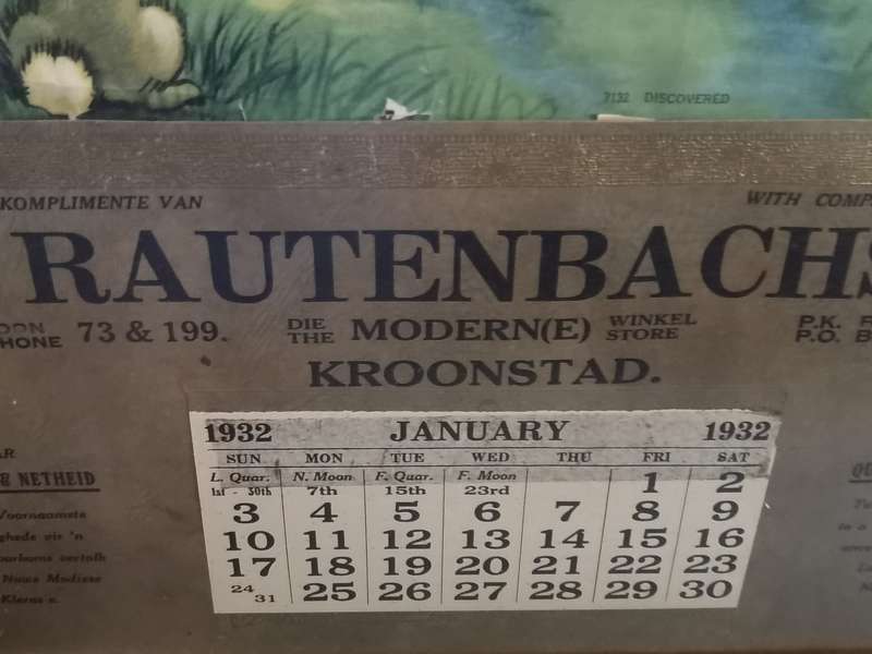 January 1932 Rauntenbachs winkel Kroonstad
