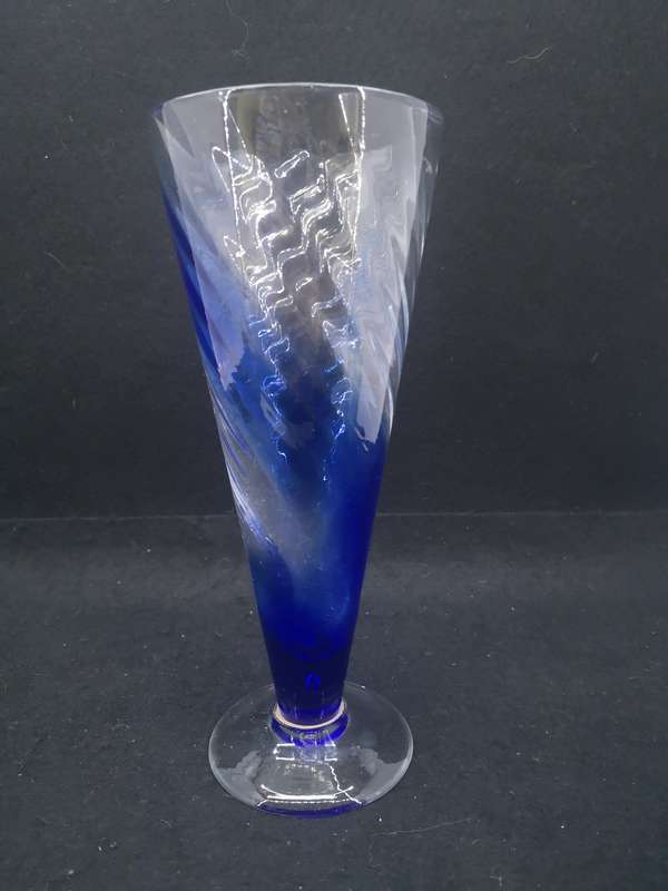 Vase - blue glass