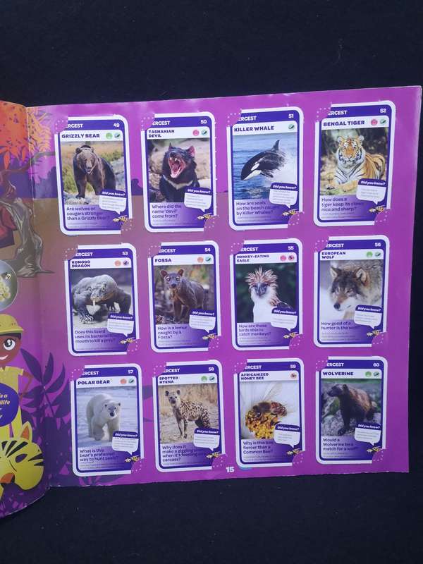 Pick and Pay Super Animal Collectors Album - almost full