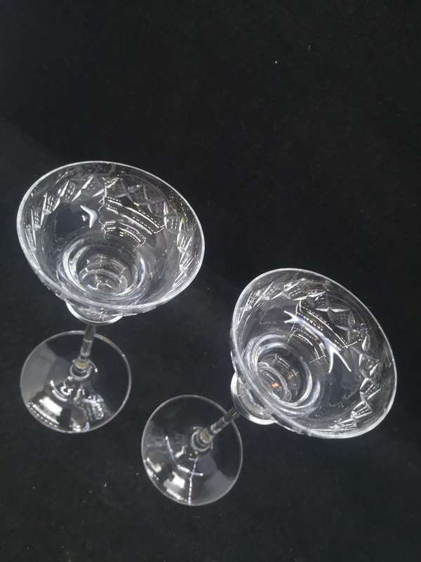 Glass candle holders