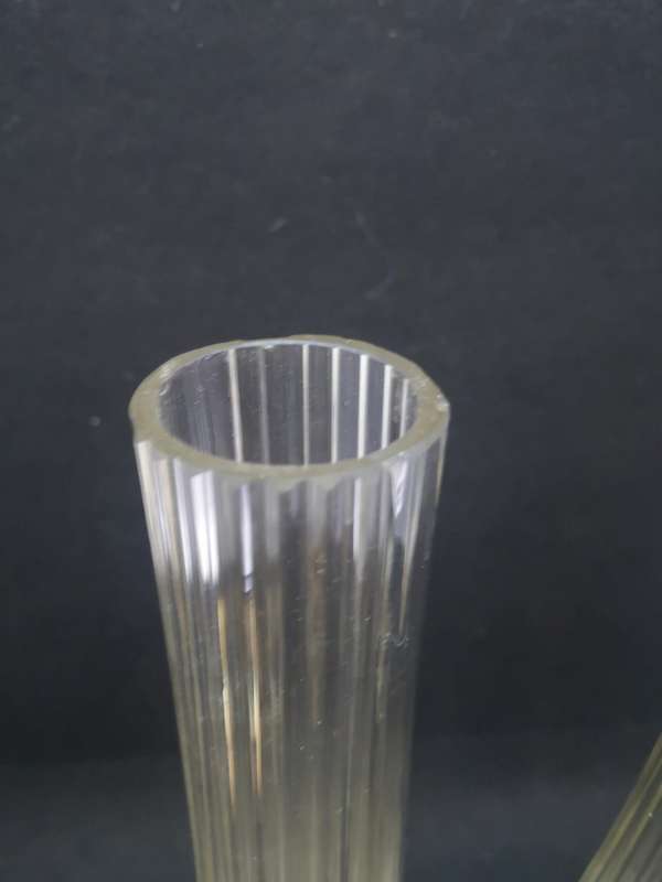 Two tall vases - small chips