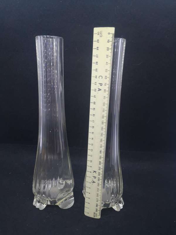 Two tall vases - small chips