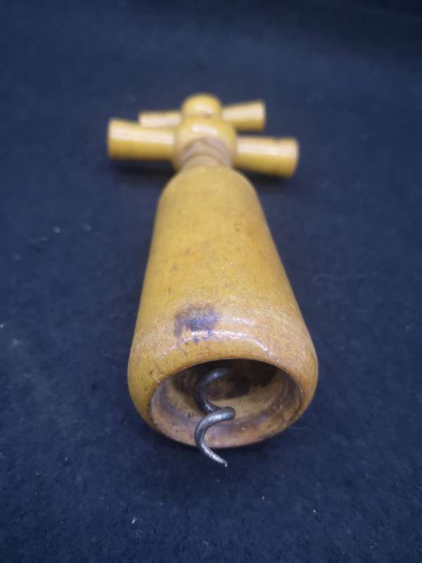 Wooden corkscrew / Barrel corkscrew - wood