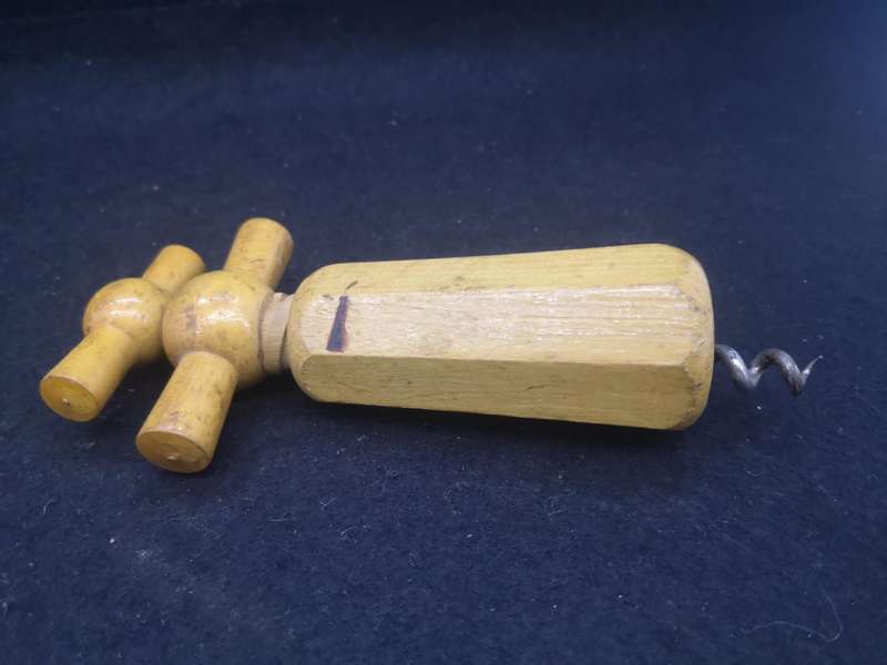 Wooden corkscrew / Barrel corkscrew - wood