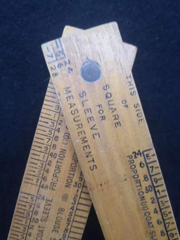 Dressmaking Mcabe faultless system of cutting wooden folding ruler