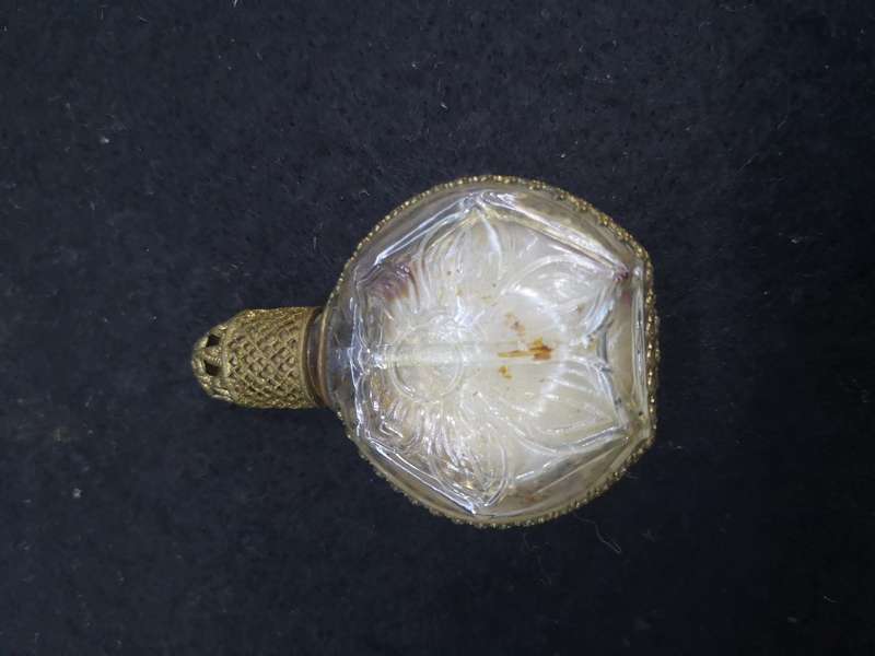 Vintage petit point perfume bottle