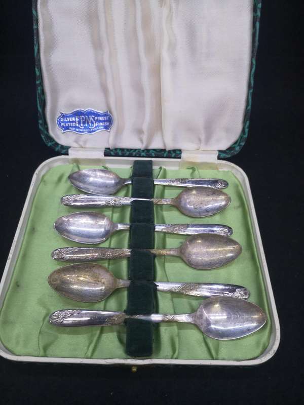 Silver plated teaspoons