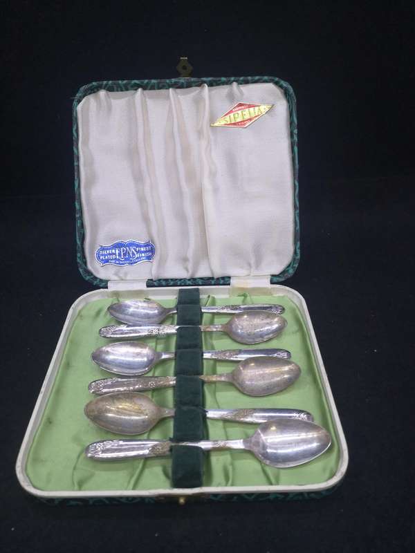 Silver plated teaspoons